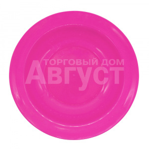 Тарелка глубокая TP-01 пластиковая, пластмасса, розовая, 1 шт