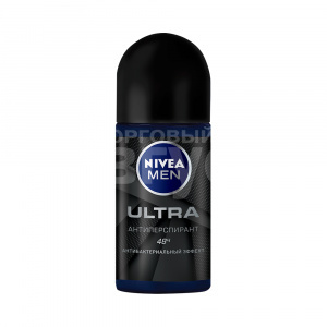 Дезодорант-антиперспирант мужской Nivea Men Ultra антибактериальный эффект, ролик, 50 мл