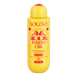 Гель для душа Solzao Ipanema Girl с маслом миндаля, увлажняющий, 400 мл