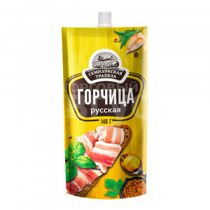 Горчица Семилукская трапеза Русская, 140 г