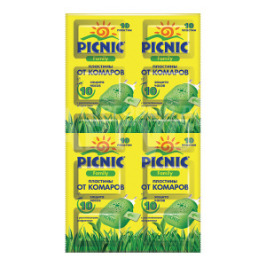 Пластины Picnic Family от комаров, 10 шт