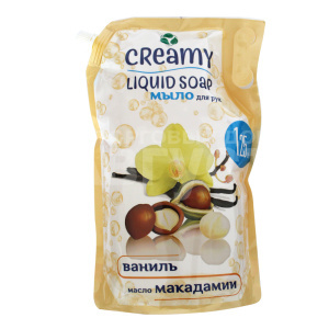 Мыло жидкое Creamy ваниль и масло макадамии, 1, 25 л