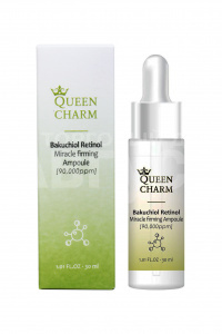 Сыворотка для лица Queen Charm Ампульная, укрепляющая с бакучиолом и ретинолом 9%, 30 мл