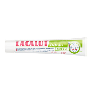 Зубная паста Lacalut детская basic kids 2 - 6 лет, 60 г