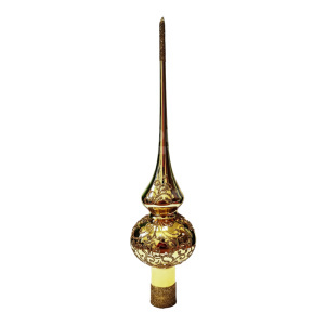 Наконечник КВ-224277 Замысловатая, стеклянный, в подарочной упаковке, золотой