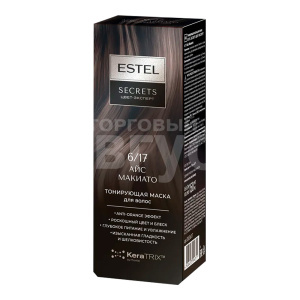 Маска для волос Estel Цвет-эксперт тонирующая, 6/17, айс макиато, 150 мл
