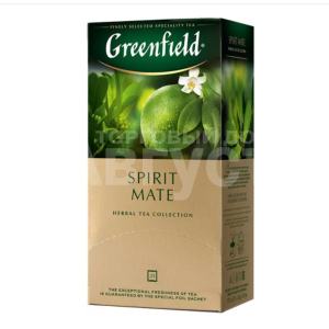 Чай зеленый Greenfield травяной Spirit Mate, 25 пакетиков