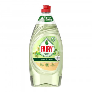 Средство для мытья посуды Fairy Pure & Clean Бергамот и имбирь, 900 мл