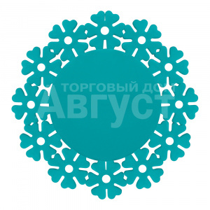Подставка под горячее KPP-02 круглая 20 см, силикон, в ассортименте, 2 шт