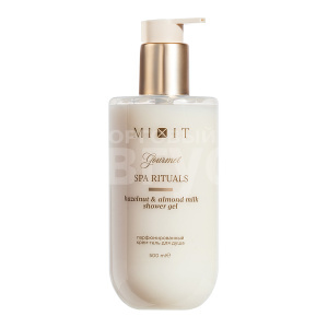 Крем-гель для душа Mixit Spa Rituals с ароматом фундука и миндального молочка, 500 мл