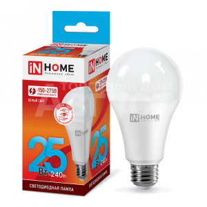 Лампа светодиодная IN HOME 15Вт-230В-4000К–E27, колба А65