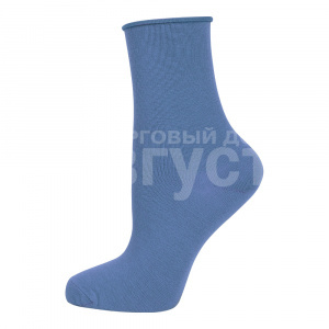 Носки женские Oemen FD-5 хлопковые, без резинки, размер 25, синий