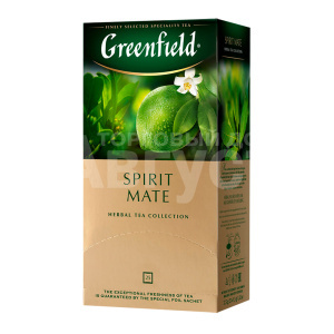 Чай зеленый Greenfield травяной Spirit Mate, 25 пакетиков