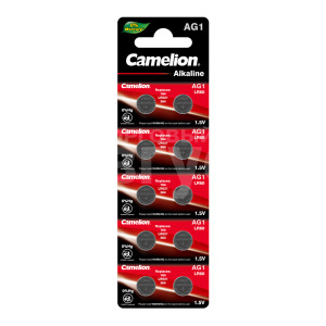 Батарейка Camelion АG1 BL10 LR621, 364, алкалиновая, 1 шт