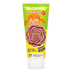 Зубная паста детская SILCAMED To Smile Bubble GUM 6+, 65 г