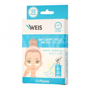 Патчи для глаз Weis от темных кругов, 12 шт