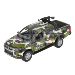 Машина L200-12MIL-ARMGN Технопарк Mitsubishi L200 PICKUP Камуфляж, инерционная, 13 см, металл