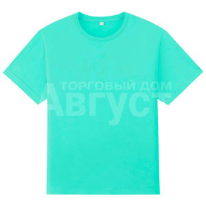 Футболка унисекс без принта, плотность 160г, размер 2XL (52-54) 100% хлопок карде супрем зеленый
