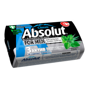 Мыло Absolut for men 90г лемонграсс и мята