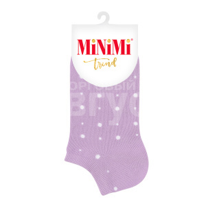 Носки женские Minimi MINI TREND 4203 укороченные в горошек, размер 35-38, Lilla