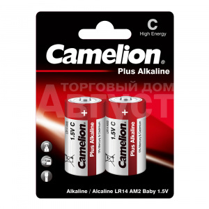 Батарейка Camelion Plus Alkaline LR14, блистер, 2 шт