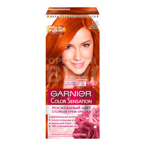 Краска для волос Garnier Color Sensation Роскошный цвет тон 7.40, яркий рыжий