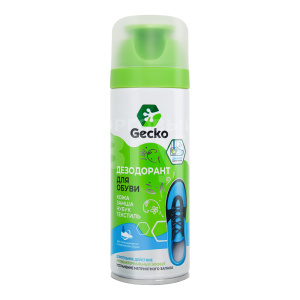 Средство для обуви Gecko Дезодорант - перевертыш для обуви, спрей, 160 мл