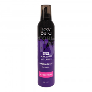 Мусс для укладки волос Lady Bella Ultra Strong, ультра сильная фиксация, 300 мл