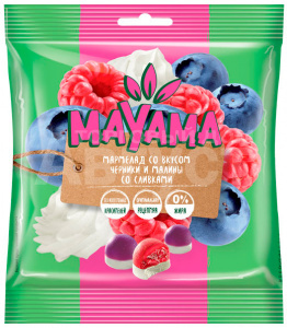 Мармелад жевательный Маяма со вкусом малины и черники, 70 г