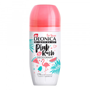 Дезодорант детский Deonica For Teens Pink Rush, 8+, ролик, 50 мл