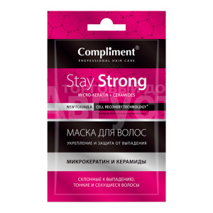 Маска для волос Compliment Stay strong Укрепление и защита от выпадения, 25 мл
