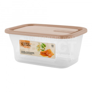 Контейнер для продуктов SE110111005 Sugar&Spice Honey прямоугольная форма, пластик, латте, 0,2 л