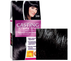 Краска для волос L'Oreal Casting Creme Gloss без аммиака тон 200, черный кофе