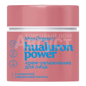 Крем для лица Miss Organic Hyaluron Power Cream увлажняющий, 45 мл