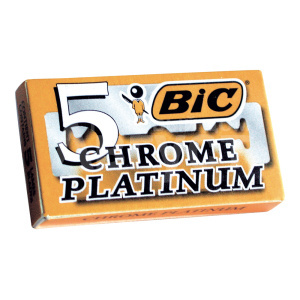 Лезвия сменные для бритья Bic Chrome Platinum, 5 шт