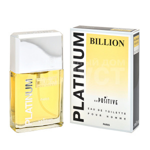 Туалетная вода Platinum Billion древесный аромат, мужская, 95 мл