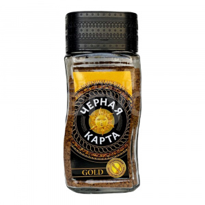 Кофе Черная Карта Gold, стекло, 95 г