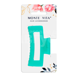 Краб для волос 457004 soft-touch, Monte Vita 8,5 см, в ассортименте