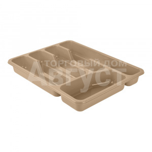 Лоток Sugar&Spice SE156010001 для столовых приборов 33х26х4 см, пластик, шоколадный мокко