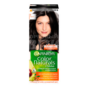 Краска для волос Garnier Color Naturals тон 1, Черный