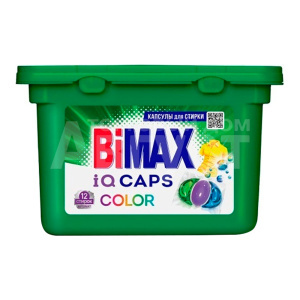 Капсулы для стирки Bimax Колор, 13г, 12 шт