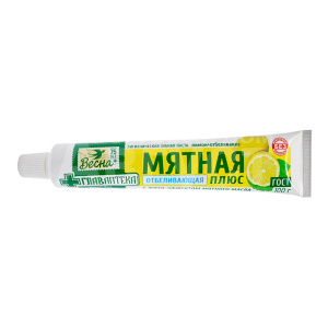 Зубная паста Весна Главаптека Мятная, лимон+отбеливание б/ф, 90 г