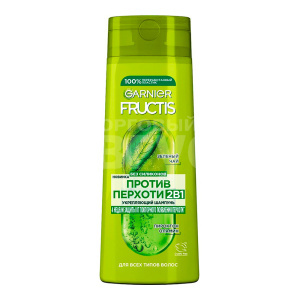 Шампунь-филлер Fructis 2 в 1 от перхоти, женский, 400 мл