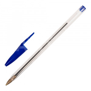 Ручка 143758 шариковая STAFF Basic Budget BP-02 0.5мм, синяя