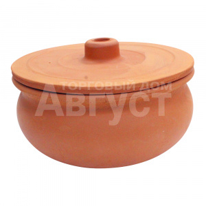 Форма для запекания Viapot 20016 круглая с крышкой, 2 л, жаропрочная керамика