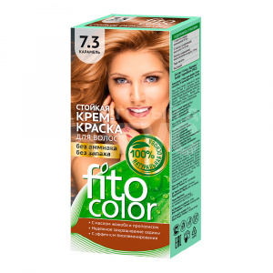 Краска для волос Fito Color Без аммиака и запаха тон 7.3, карамель