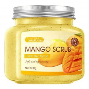 Скраб для тела Sadoer Mango Bath Salt Scrub с солью и экстрактом манго, 350 мл