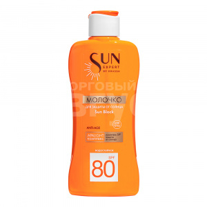 Молочко для загара Krassa Sun Block для защиты от солнца SPF80, 180 мл