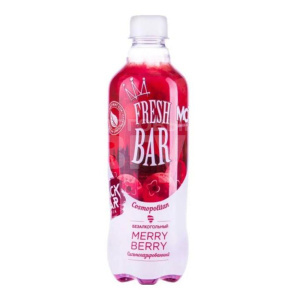 Вода газированная Fresh Bar Merry Berry, безалкогольный, сильногазированный, 0,48 л