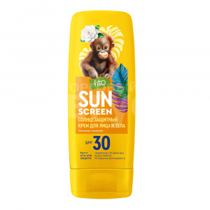 Крем для загара Happy Sun солнцезащитный для лица и тела, SPF 30, 140 мл